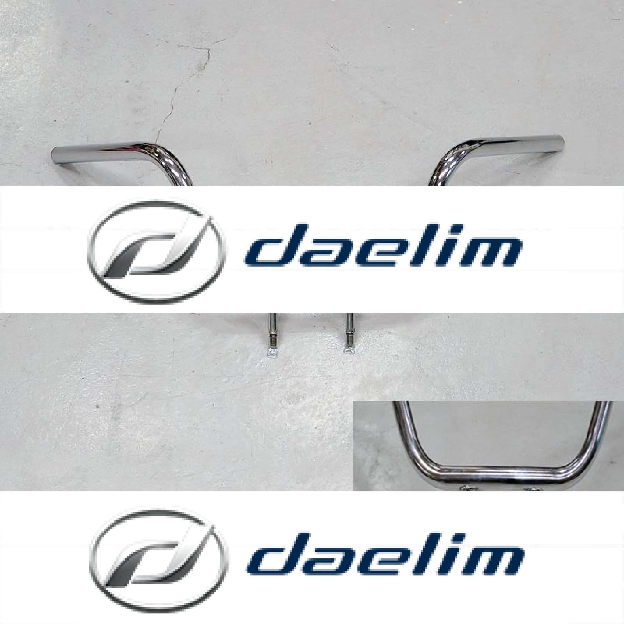 1" 25mm Aftermarket Handlebar Chrome Daelim VL125 Daystar 125