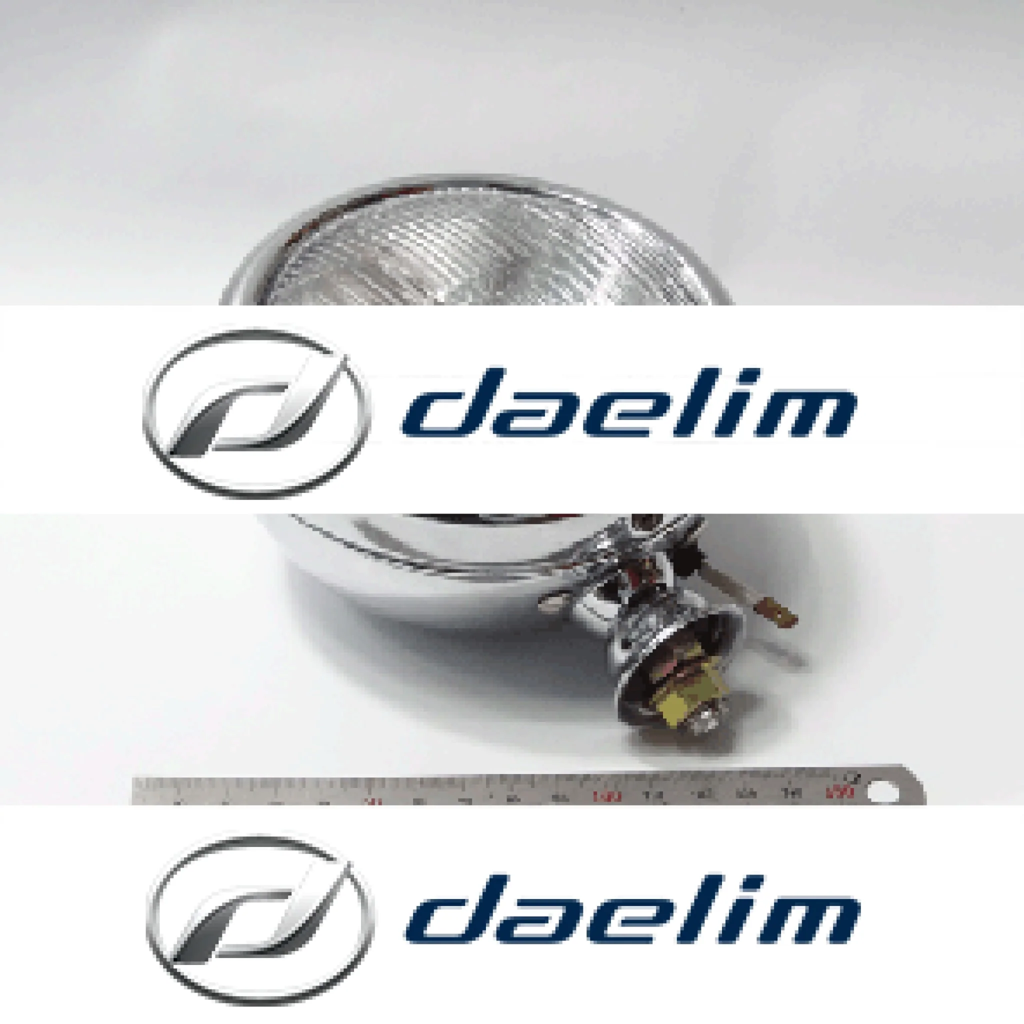 5 Inch Chrome Fog light Clear Lens Unit & Bulb/ Wiring VL125 GV250
