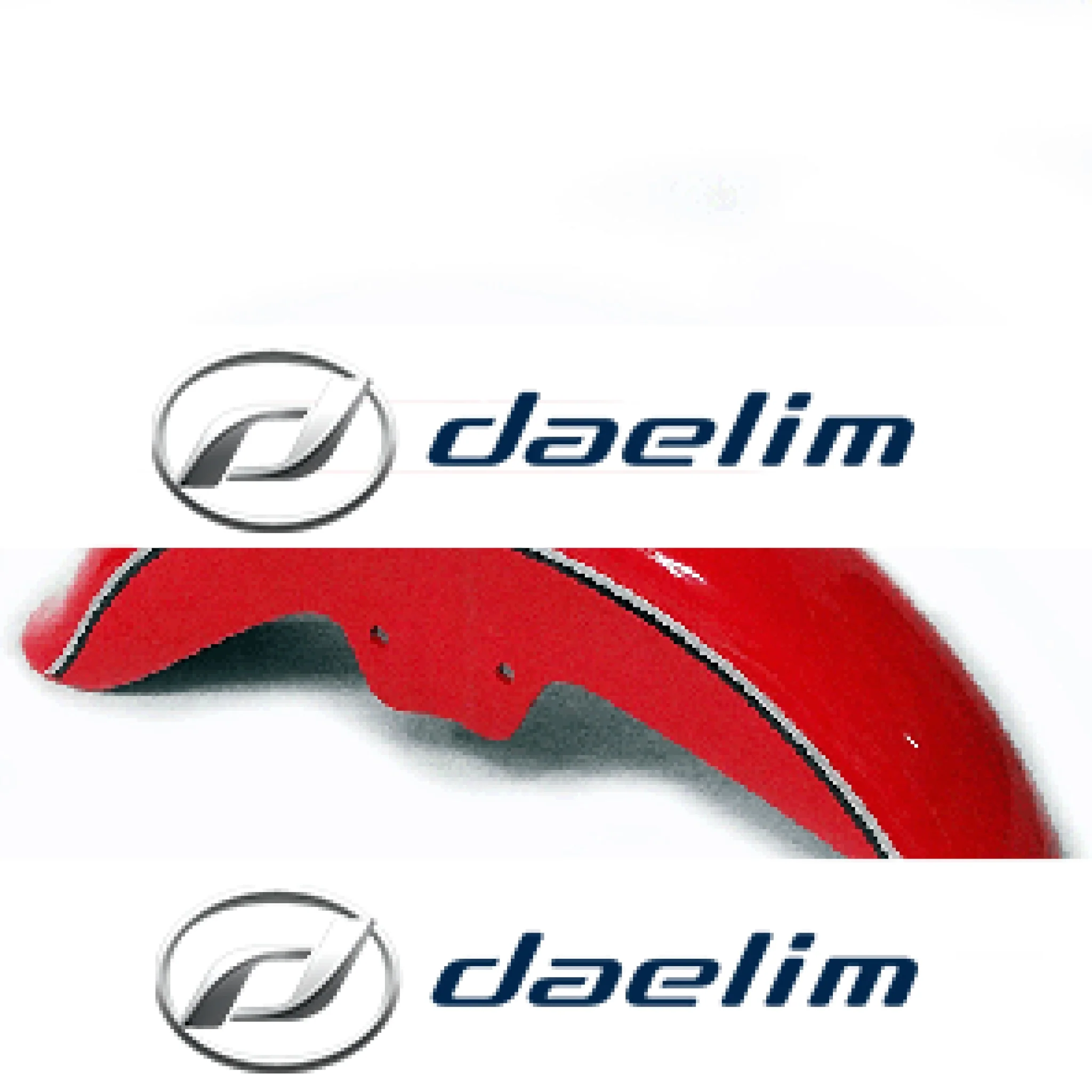 Aftermarket Front Fender Red Daelim VL125