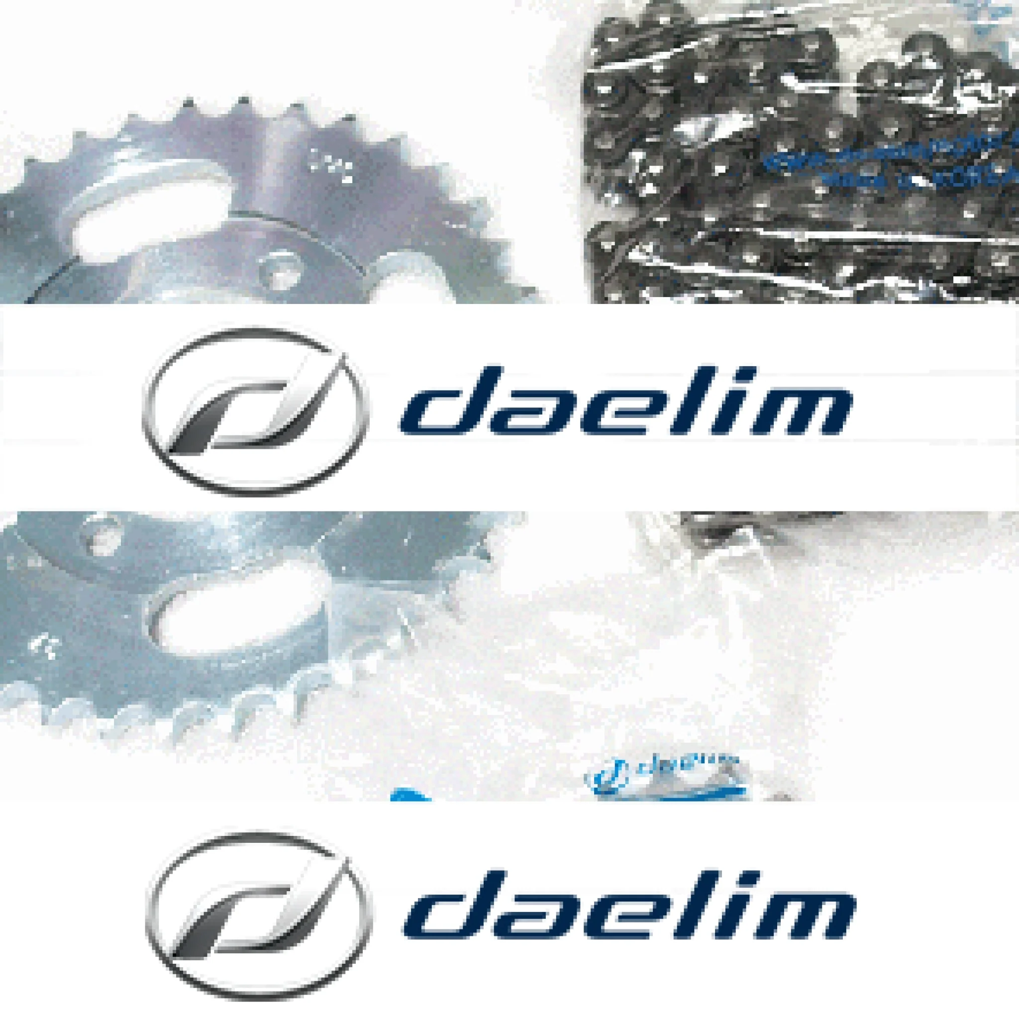 Genuine Chain and Sprockets Set Kit Daelim Citi Ace 110