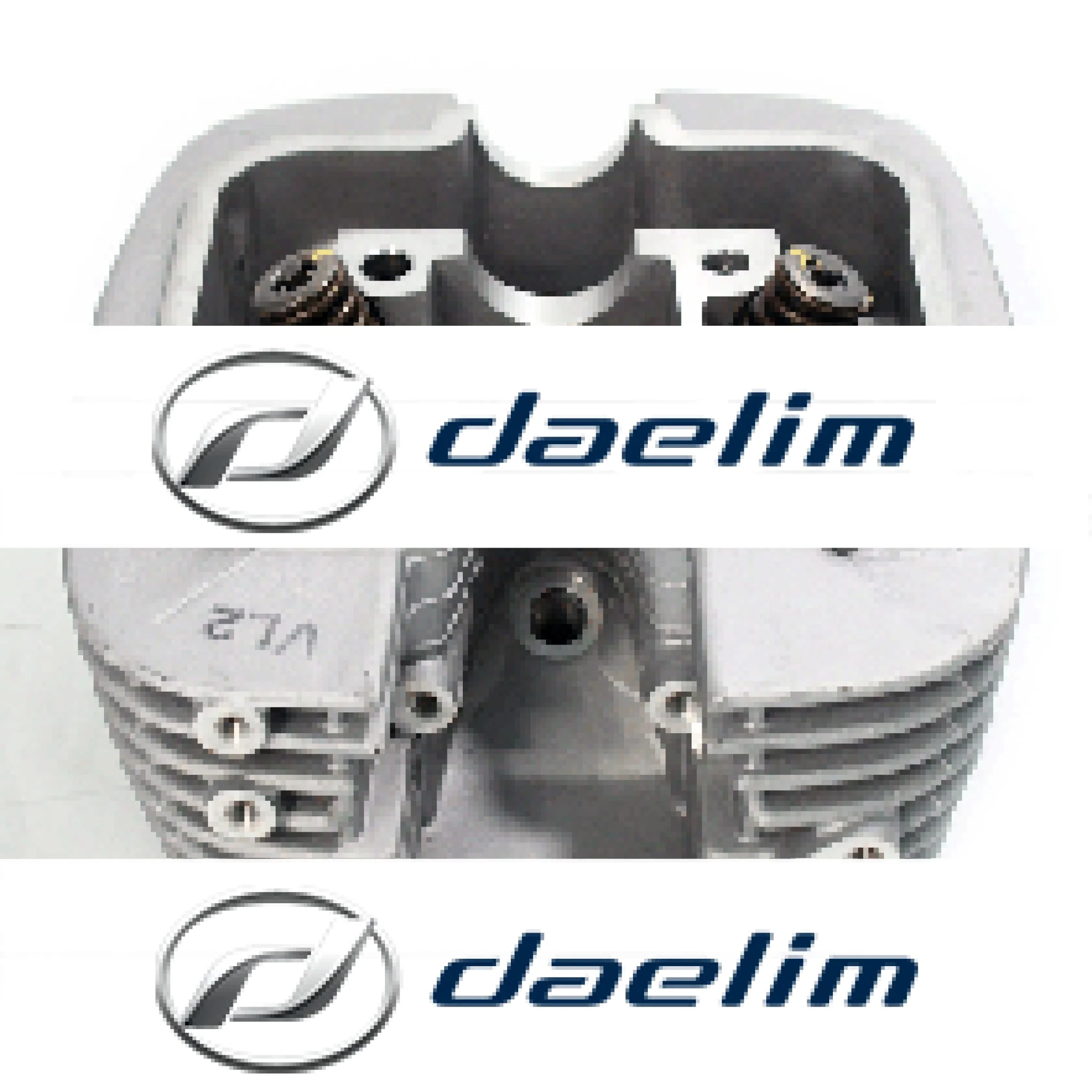 Genuine Engine Cylinder Head Assy Silver Carby Newer Models Daelim VL125 VJ125