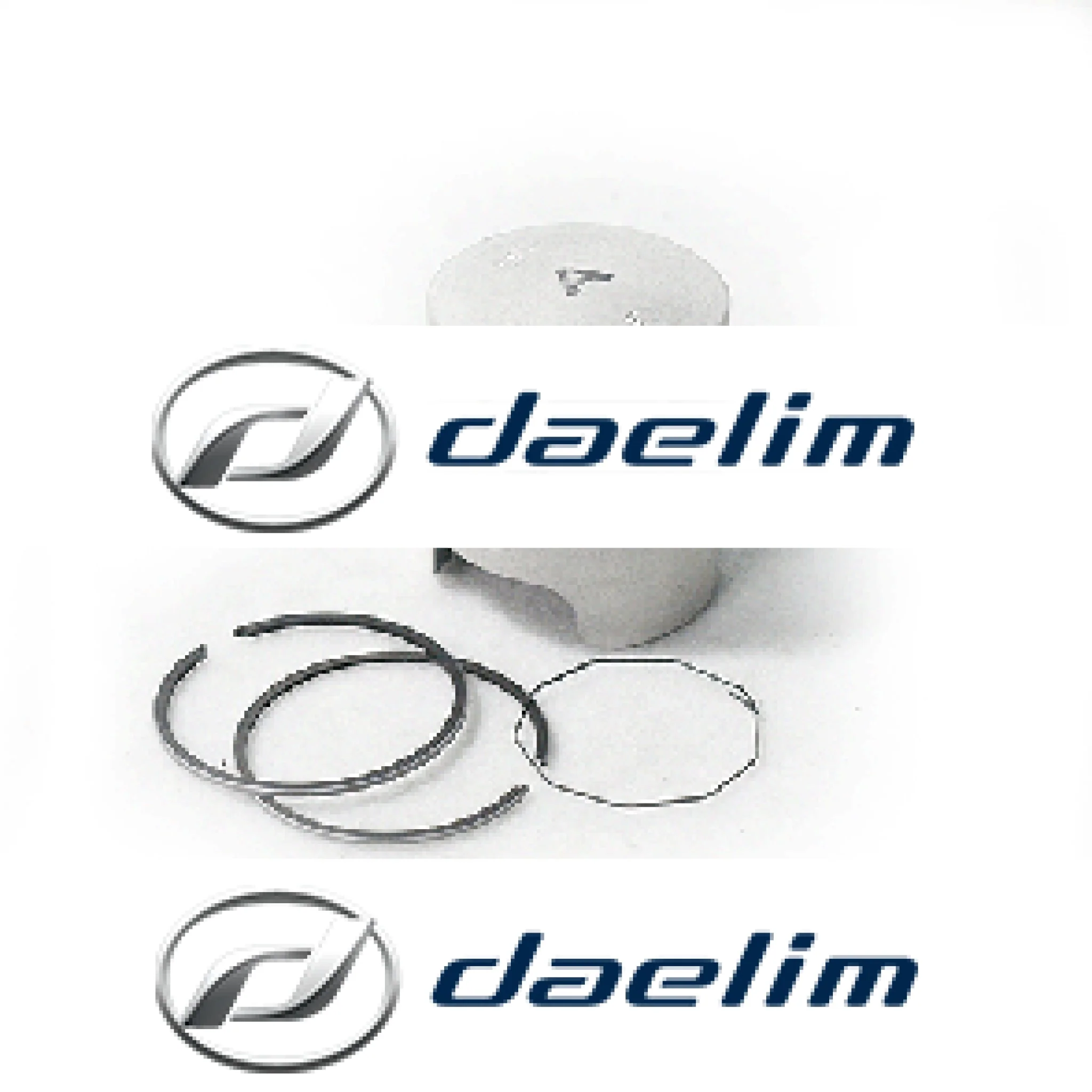 Genuine Engine Piston With Rings Set Daelim SJ50 SJ50R