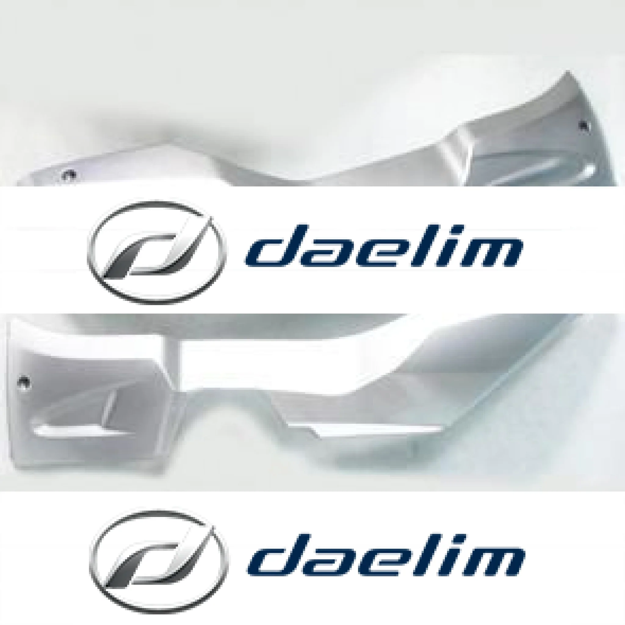 Genuine Floor Side Cover Set Silver Daelim S2 125 S2 250