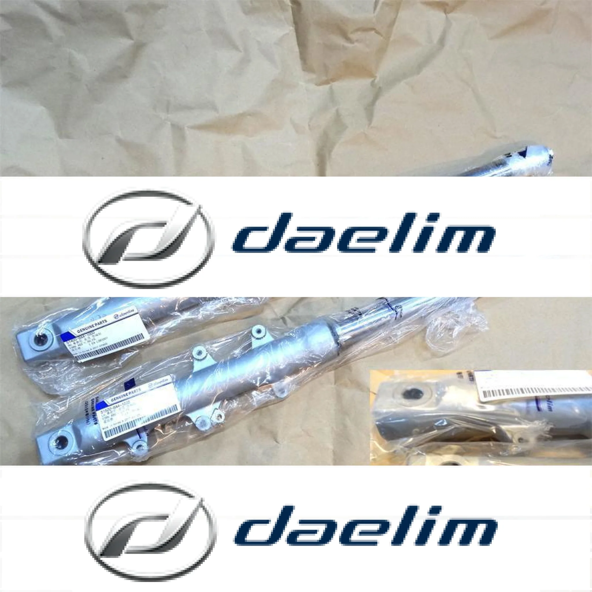 Genuine Front Forks Suspension Silver Set 755mm Daelim VJ125 Roadwin