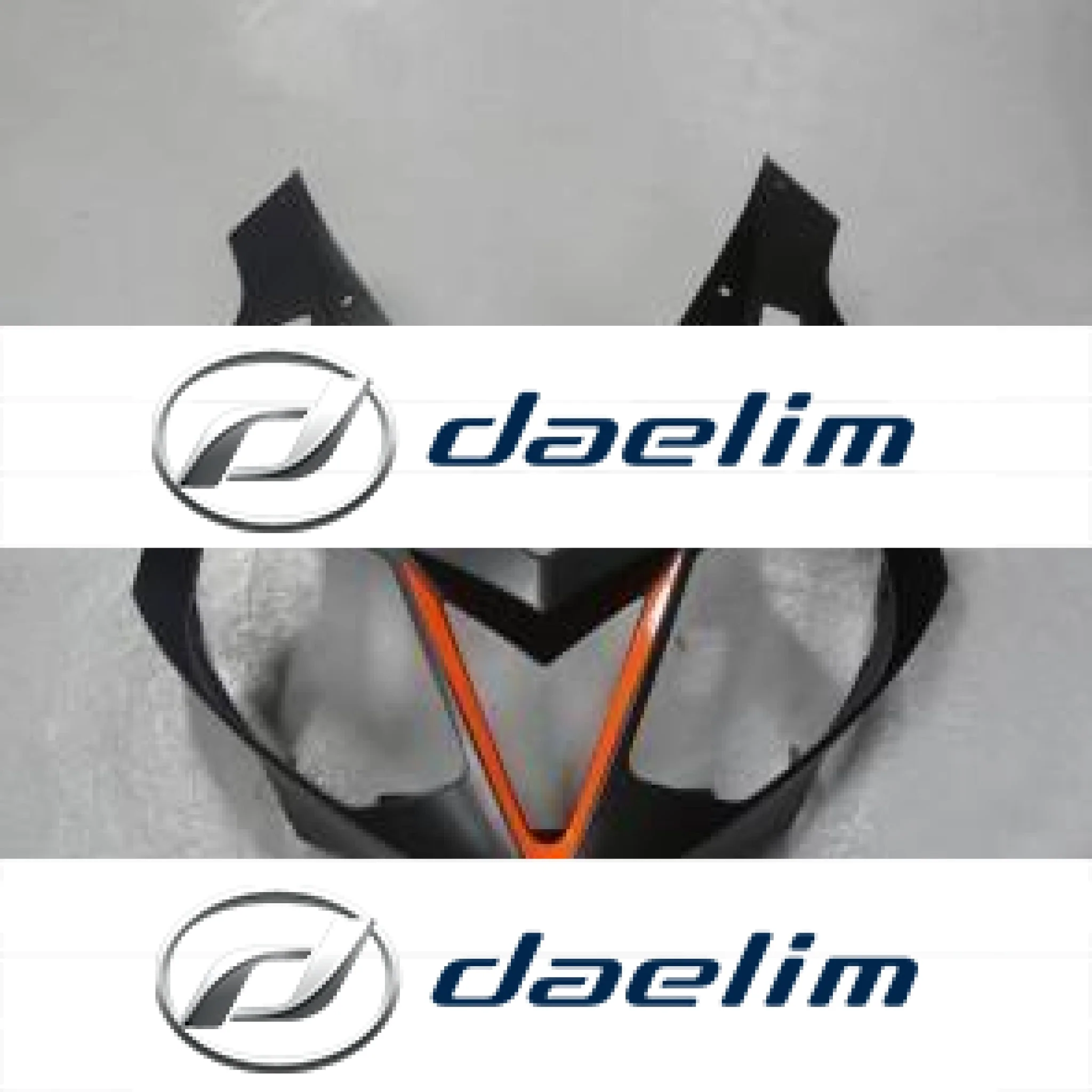 Genuine Front Upper Fairing Cowl Nose Matt Black Daelim VJF250