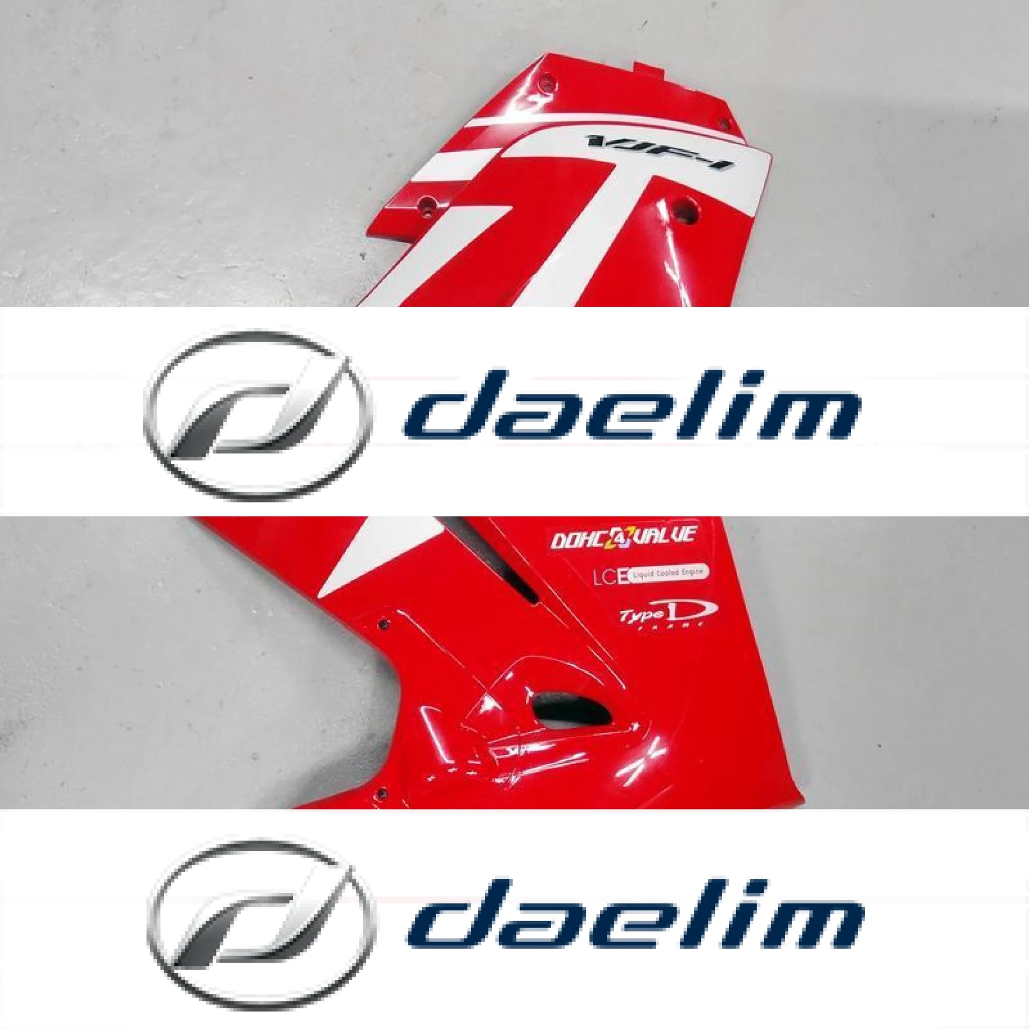 Genuine Lower Right Fairing Cowl Red Newer Daelim VJF 125