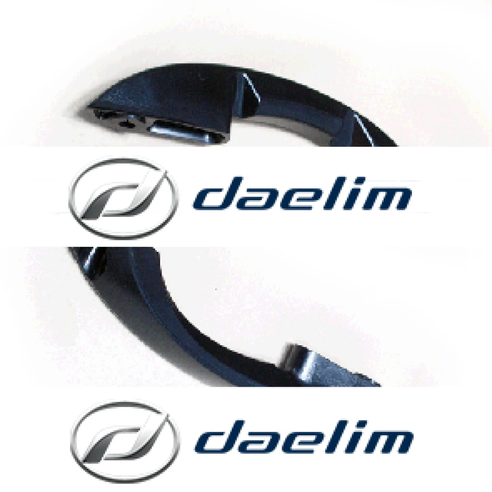 Genuine Passenger Pillion Grab Bar Set Black Daelim S2 125 S2 250