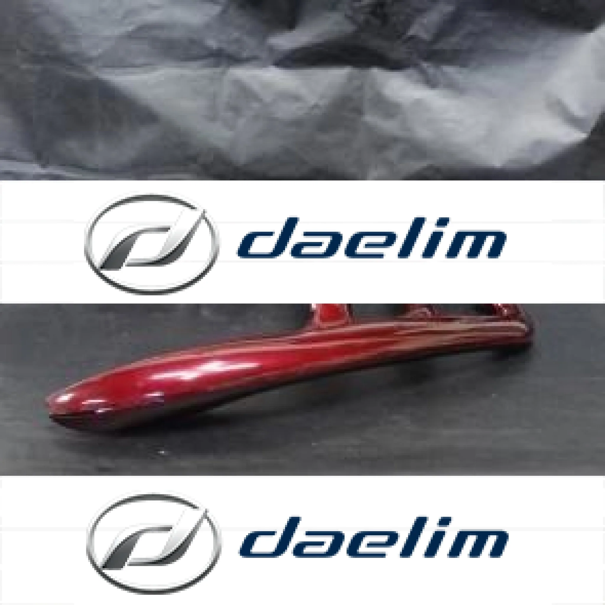 Genuine Rear Rack Upper & Lower Cover Set Purple Daelim SH100