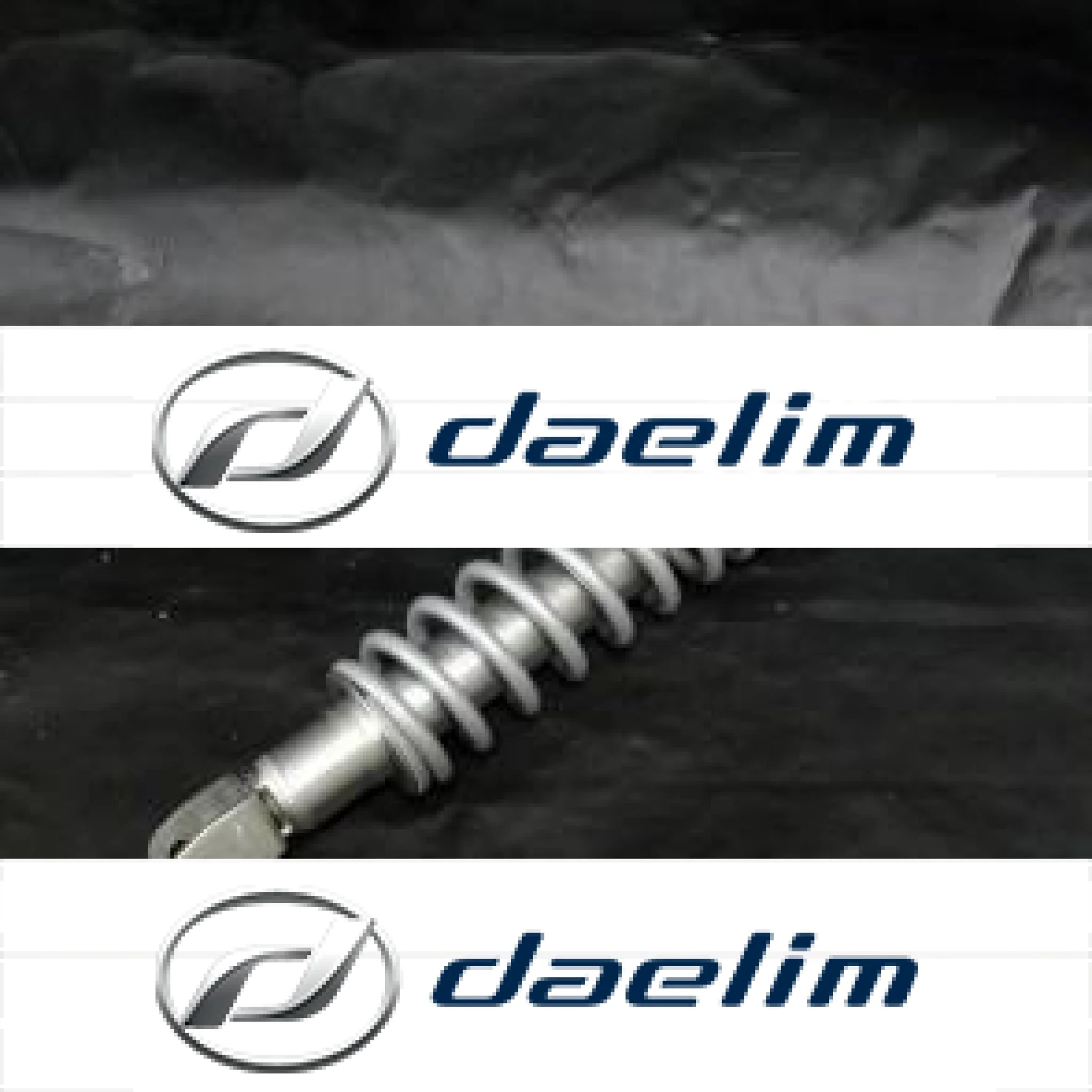 Genuine Rear Shock Absorber Silver Daelim SL125 SG125