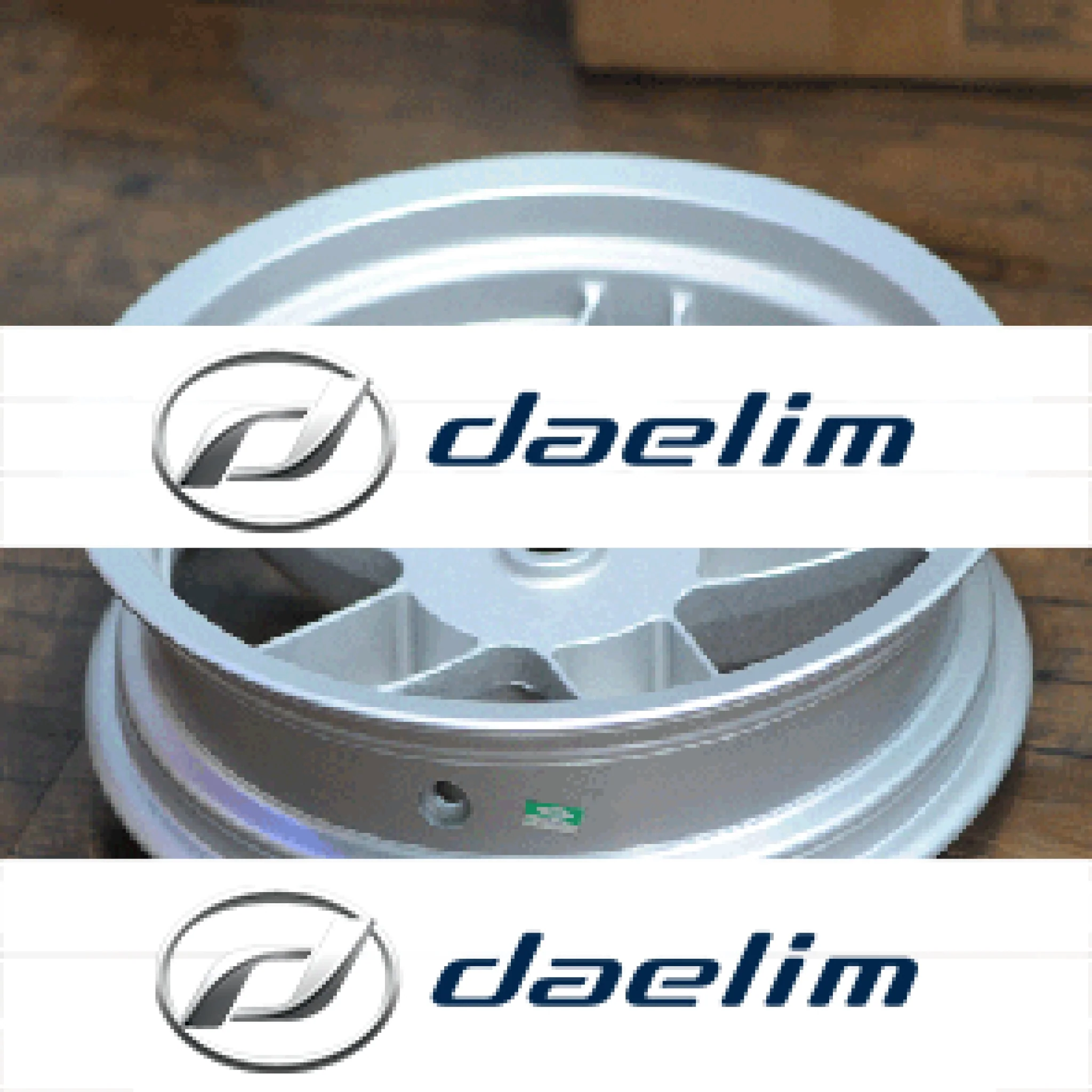 Genuine Rear Wheel Rim Silver Daelim S2 250 SQ 250